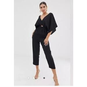 NWT New ASOS Design Jumpsuit With Kimono Sleeve And Peg Leg Size 8
